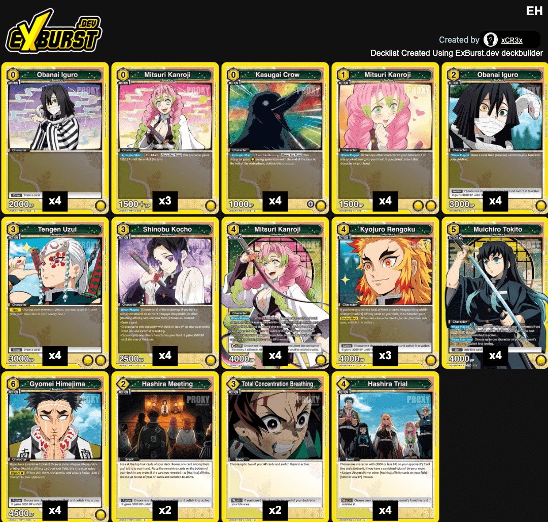 UNION ARENA Demon Slayer Decks Ranked from Strong to Strongest